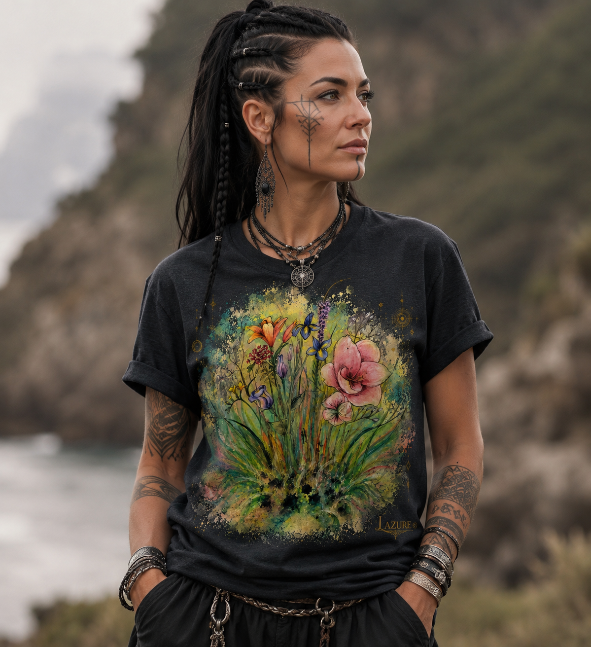 Wild flowers ~ rock